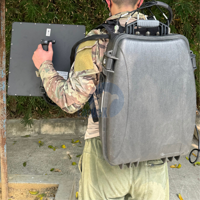 900M 2.4G 5.8G مسدود طائرات بدون طيار حقيبة ظهر مكافحة الطائرات بدون طيار FPV مسدود شخص