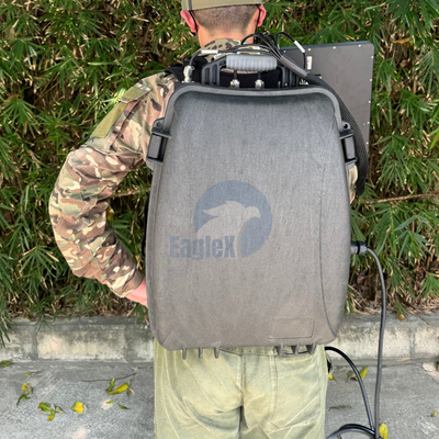 4 قنوات حقيبة ظهر طائرة بدون طيار مسدود 2.4GHz 5.8GHz GPS مسدود مكافحة الطائرات بدون طيار FPV