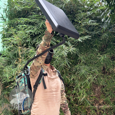 حقيبة الظهر الصفيحة من الألومنيوم جهاز التشويش ضد الطائرات بدون طيار جهاز التشويش FPV جهاز التشويش