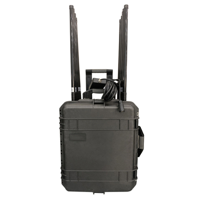 14 قناة شرطة ماسح ضجيج UAV FPV طائرة بدون طيار ضجيج عسكري 80MHz ~ 6GHz