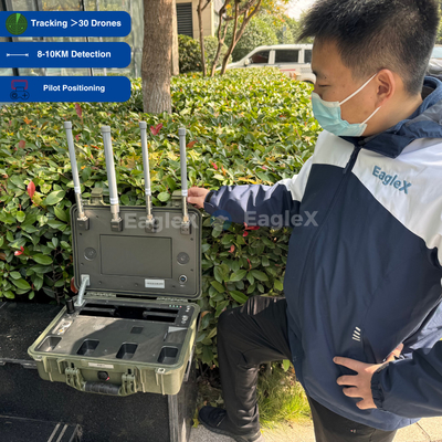 25MHz~6GHz جميع الفرق الكشف عن الحقائب FPV كاشف طائرات بدون طيار للحفلات الموسيقية، الشرطة، القوات، السيارة