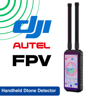 كاشف طائرات بدون طيار يدوية FPV 4KM 4000M مسافة طويلة محمول محمول DJI UAV AUTEL كشف كاشف سلبي من الطائرات بدون طيار