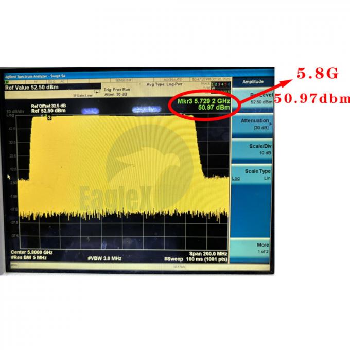 5.8GHz RF Amplifier Module 5725-5850MHz وحدة تعطل ترددات الراديو 0