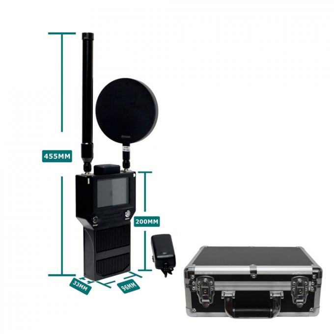 كاشف طائرات بدون طيار DJI محمول 3KM FPV 400MHz 2.4GHz 5.2G 5.8G الكشف المحمول 0