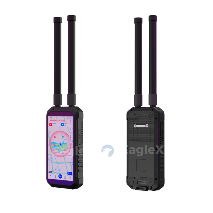 كاشف طائرات بدون طيار يدوية FPV 4KM 4000M مسافة طويلة محمول محمول DJI UAV AUTEL كشف كاشف سلبي من الطائرات بدون طيار 6
